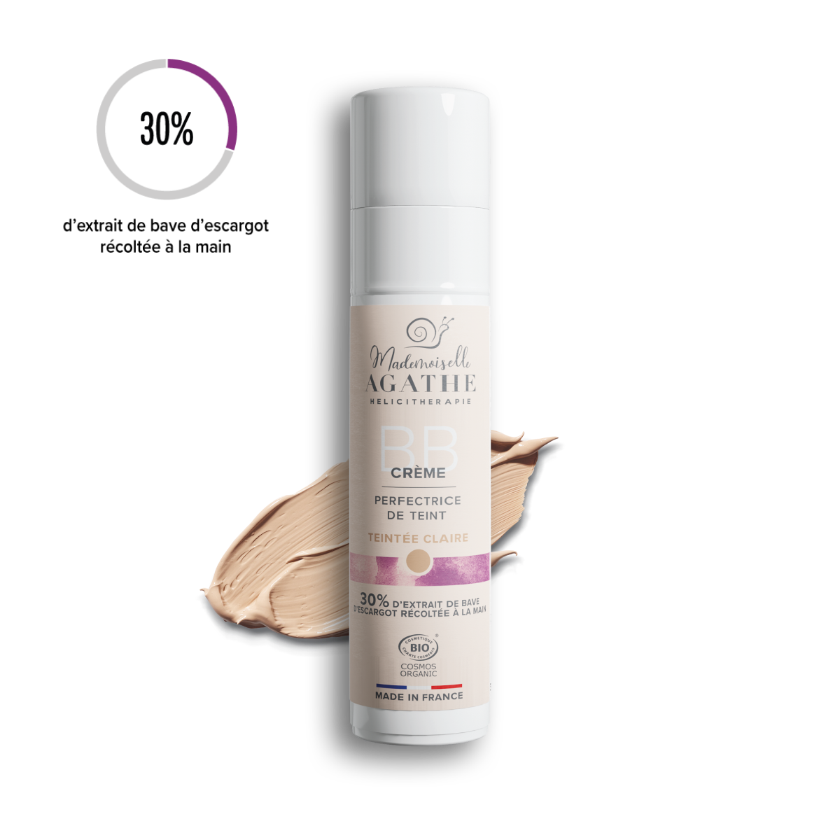 Zertifizierte Bio-BB-Creme – leicht getönt – perfektioniert den Teint