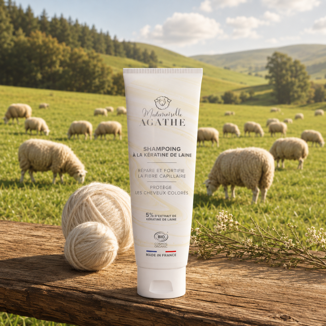 Bio-zertifiziertes Lanolin-Keratin Shampoo – repariert & schützt