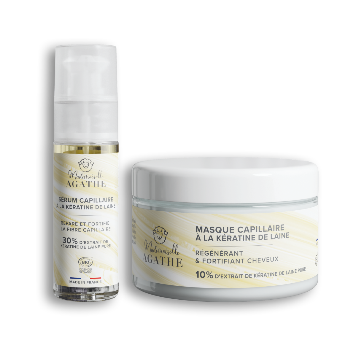 Duo intensive Haarreparatur mit Bio-Schafwollkeratin – repariert & schützt