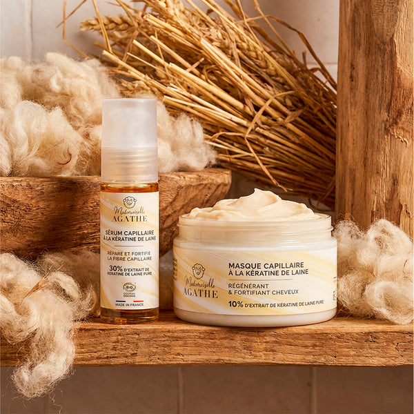 Duo intensive Haarreparatur mit Bio-Schafwollkeratin – repariert & schützt