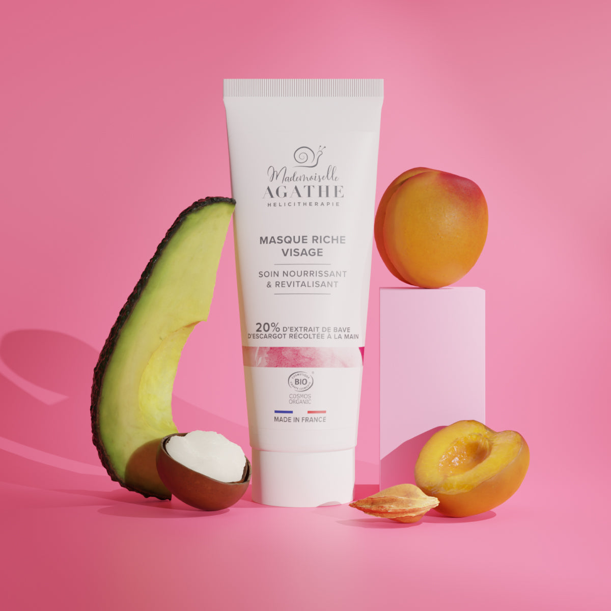 Reichhaltige Maske aus kontrolliert biologischem Anbau – nährt und revitalisiert