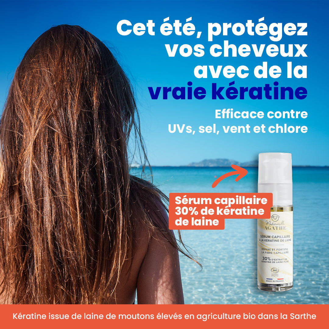 Bio-zertifiziertes Keratin-Haarserum - repariert & schützt
