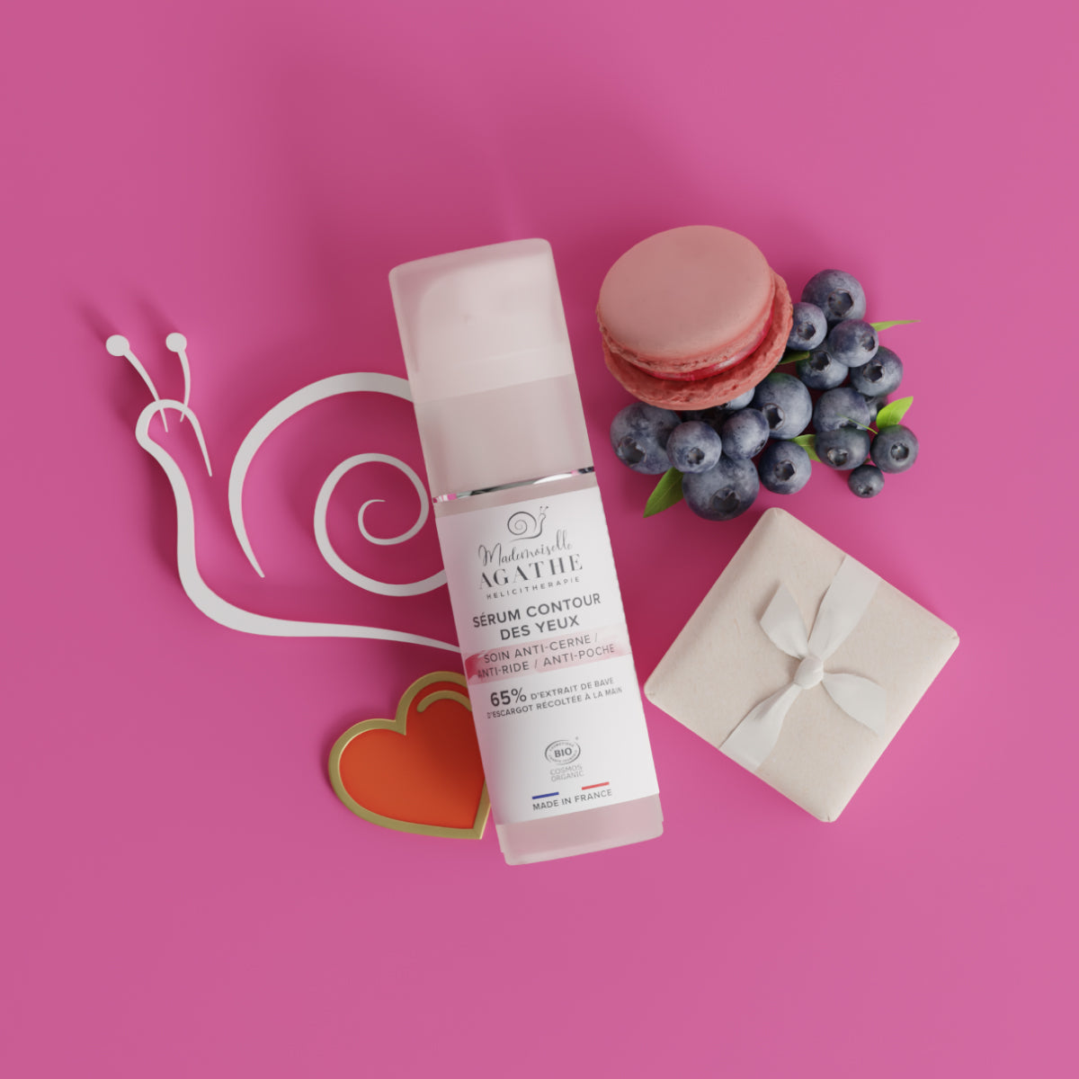 AUGENSERUM Bio-zertifiziert - Anti-Augenringe, Anti-Falten, Anti-Schwellungen Pflege