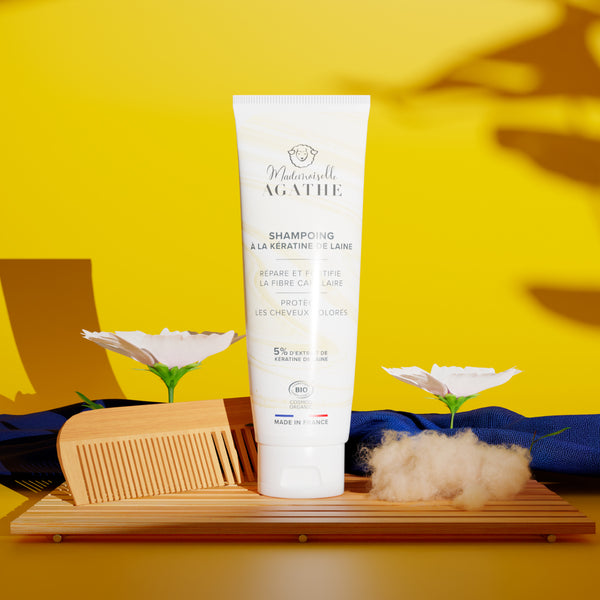 Bio-zertifiziertes Lanolin-Keratin Shampoo – repariert & schützt